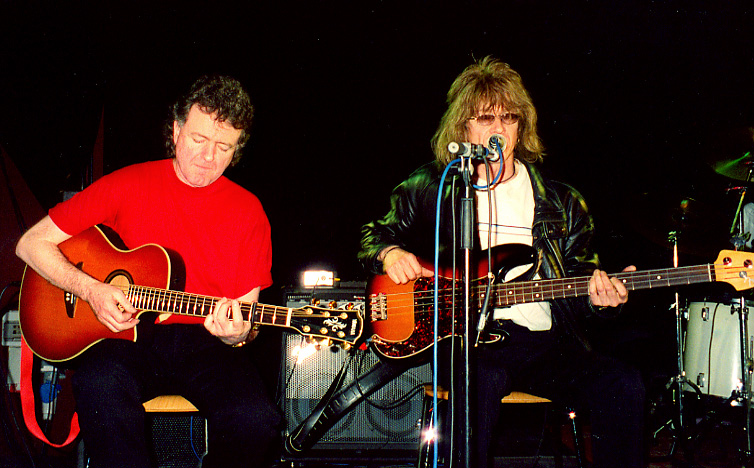 Brian and John during the acoustic set